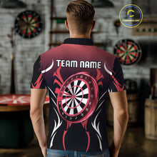 Load image into Gallery viewer, Men’s Custom Dart Shirt, Red-To-Black Color With Lightning Dartboard Dart Jersey NYN0247