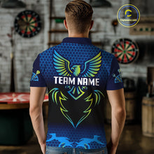 Load image into Gallery viewer, Colorful Phoenix Halftone Pattern Darts Shirt For Men - Custom Team &amp; Player Name NYN0356