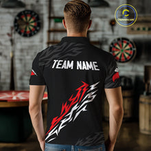 Load image into Gallery viewer, Men's Custom Dart Shirts With Red - White Streaks And Dartboard, Team Jerseys NYN0250