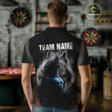 Load image into Gallery viewer, Men's Custom Darts Jersey With Thunder Wolfs &amp; Dark Geometric Pattern NYN0283
