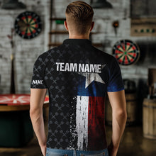 Load image into Gallery viewer, Grunge Vintage Texas Flag Custom Retro Dart Shirts For Men, Pride Team Patriotic Dart Jerseys TDM3692