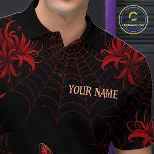 Skull Halloween Team Shirt Custom Horror Bowling Jersey for Men Bowling League Bowling Outfit QZT734