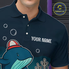 Load image into Gallery viewer, Custom Dolphin Bowling Shirt Summer Bowling Team League Polo Bowling Outfit QZT699