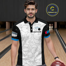 Load image into Gallery viewer, Custom Blue Dragon Bowling Shirts for Men Women Team Bowling Polo &amp; Quarter Zip MBL86