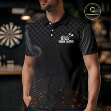 Load image into Gallery viewer, Men's Custom Darts Jersey With Thunder Wolfs &amp; Dark Geometric Pattern NYN0283