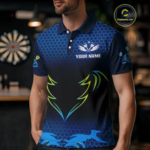 Load image into Gallery viewer, Colorful Phoenix Halftone Pattern Darts Shirt For Men - Custom Team &amp; Player Name NYN0356