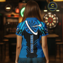 Load image into Gallery viewer, Blue Darts Shirt With Claw Mark Design – Custom Team &amp; Name Shirt For en NYN0340