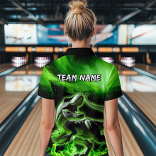Load image into Gallery viewer, Personalized Green Dinosaur Bowling Shirt Bowling Polo Team League for Men Women QZT666