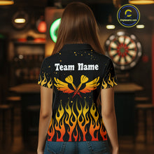 Load image into Gallery viewer, Men’s Darts Team Shirt - Rust Phoenix And Flame Pattern | Custom Name Option NYN0304