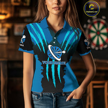 Load image into Gallery viewer, Blue Darts Shirt With Claw Mark Design – Custom Team &amp; Name Shirt For en NYN0340