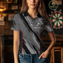 Load image into Gallery viewer, Women’s Custom Darts Shirt - Cracked Dartboard In Grip | Name Personalization NYN0318