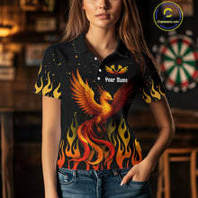 Load image into Gallery viewer, Men’s Darts Team Shirt - Rust Phoenix And Flame Pattern | Custom Name Option NYN0304