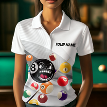 Load image into Gallery viewer, Billiard Jerseys Funny 8 Ball Billiard for Women Team Polo &amp; 1/4 Zip Shirt Billiard Gifts NNT22