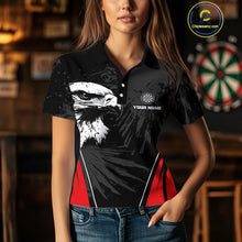 Load image into Gallery viewer, Custom Women's Darts Jersey Grunge Eagle And Dartboard Design For Darts Team NYN0272