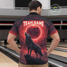 Load image into Gallery viewer, Wolf Bowling Shirts for Team Women Men Custom Bowling Jersey Bowl Polo&amp;1/4 Zip MBL238