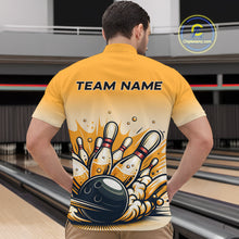 Load image into Gallery viewer, Funny Beer Bowling Jersey for Men Custom Bowling Uniform Polo &amp; 1/4 Zip Team Bowling Shirts HNT118