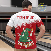 Load image into Gallery viewer, Custom Funny Christmas Bowling Jersey for Men Bowling Team Shirts Polo &amp; 1/4 Zip HNT131