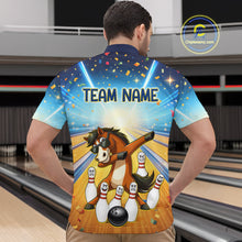 Load image into Gallery viewer, Funny Horse Bowling Jersey for Men Custom Bowling Team Shirts Bowling League Polo &amp; 1/4 Zip HNT182
