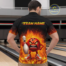 Load image into Gallery viewer, Flaming Bowling Shirts for Team Women Men Bowling Polo &amp; 1/4 Zip Shirt Custom MBL244