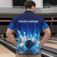 Load image into Gallery viewer, Custom Lightning Bowling Jersey for Men Bowling Team Shirts Bowling Uniform Polo &amp; 1/4 Zip HNT164