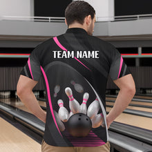Load image into Gallery viewer, Pink Bowling Shirts for Men Women Team Custom Bowling Polo &amp; Quarter Zip Shirt MBL71