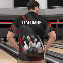 Load image into Gallery viewer, Red Bowling Shirts for Men Women Team Custom Bowling Polo &amp; Quarter Zip Shirt MBL71