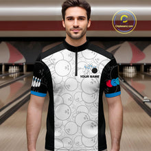 Load image into Gallery viewer, Custom Blue Dragon Bowling Shirts for Men Women Team Bowling Polo &amp; Quarter Zip MBL86