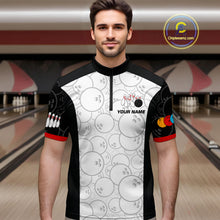 Load image into Gallery viewer, Custom Red Dragon Bowling Shirts for Men Women Team Bowling Polo &amp; Quarter Zip MBL86