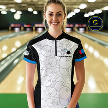 Load image into Gallery viewer, Custom Blue Dragon Bowling Shirts for Men Women Team Bowling Polo &amp; Quarter Zip MBL86