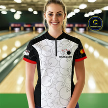 Load image into Gallery viewer, Custom Red Dragon Bowling Shirts for Men Women Team Bowling Polo &amp; Quarter Zip MBL86