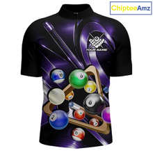 Load image into Gallery viewer, Custom Ball Pool Shirts Purple Billiard Shirt for Men Billiard Team Jersey Billiard League NNT180