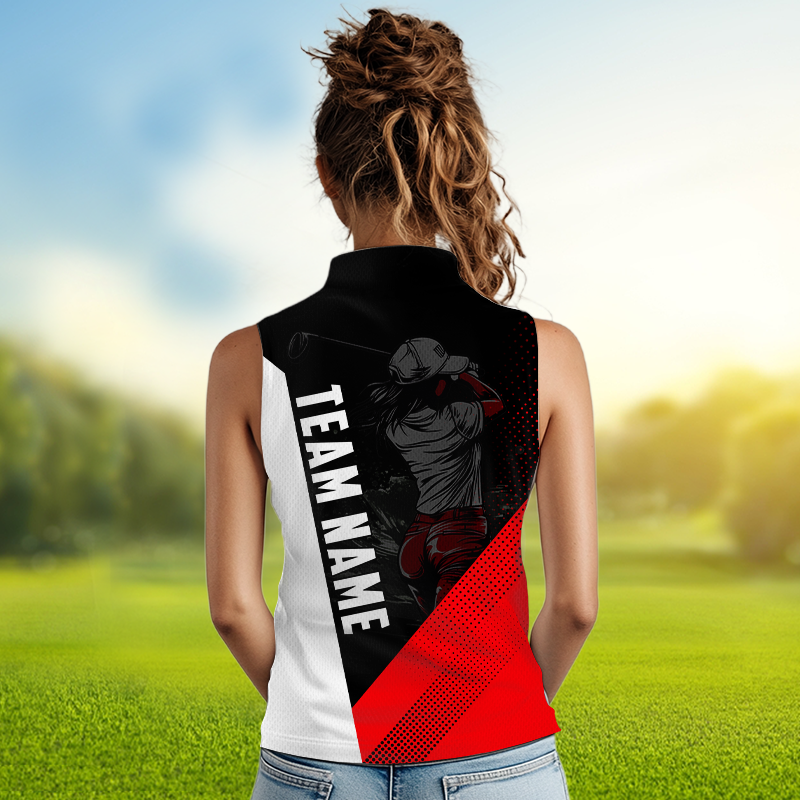 Custom Red Golf Polo Shirts for Men and Women's Matching Golf Shirts for Golfer MMG57