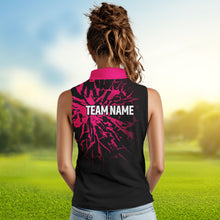 Load image into Gallery viewer, Pink Golf Polo Shirt Custom Golf Shirts for Men and Women Team Golf Apparel MMG58