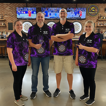 Load image into Gallery viewer, Custom Purple Dragon Darts Board Dart Shirts For Women Darts Team Jerseys Polo &amp; 1/4 Zip NNT121