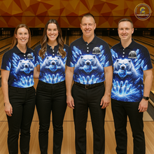 Load image into Gallery viewer, Custom Polar Beer Bowling Shirt for Men Ice Bowling Jersey Polo &amp; 1/4-Zip Bowling Uniform for Team QZT972