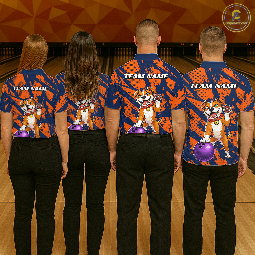 Custom Pitbull Bowling Shirt for Women Bowling Team Jersey Polo & Quarter-Zip QZT1002
