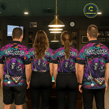 Load image into Gallery viewer, Custom Graffiti Grim Reaper 8 Ball Billiard Shirt for Women Billiard Team Jersey Billiard League NNT186