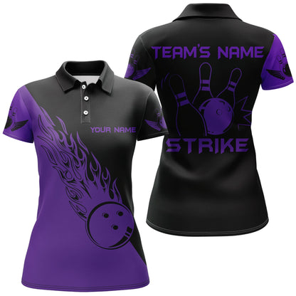 Strike Bowling Polo Shirt For Women Custom Bowling Jersey Bowing Team Shirts BDT193