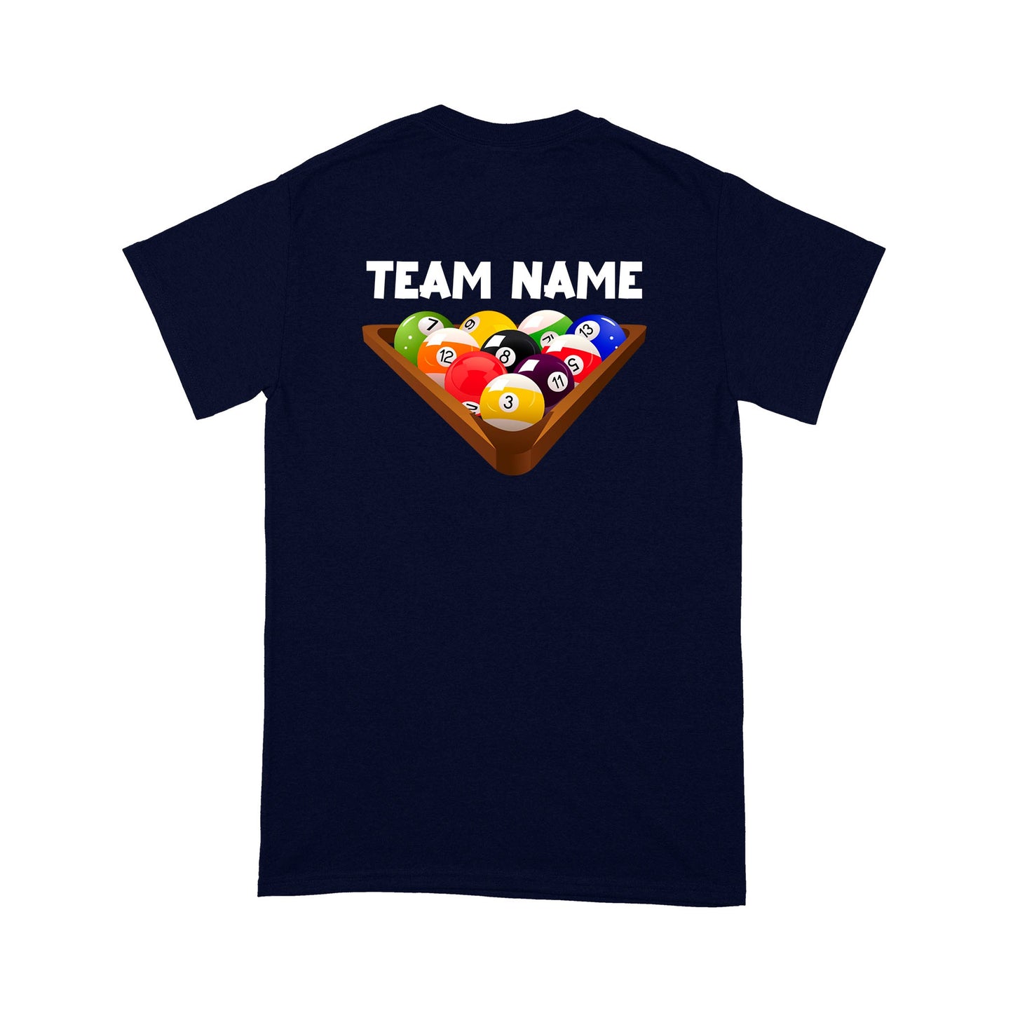 Custom Billiard T-Shirts For Pool Players | 8 Ball Shirt, Personalized Billiards Team Shirt TDM3887
