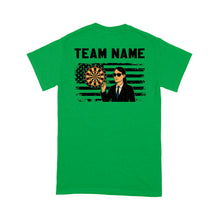 Load image into Gallery viewer, US Flag Dartboard Grunge Custom Name Shirts Dart Shirts For Women, Darts For Gift NYN0175