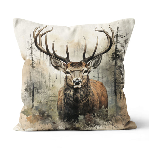Deer Hunting Lodges Pillow, Vintage Deer Hunting Cabins Pillow IPHW5722