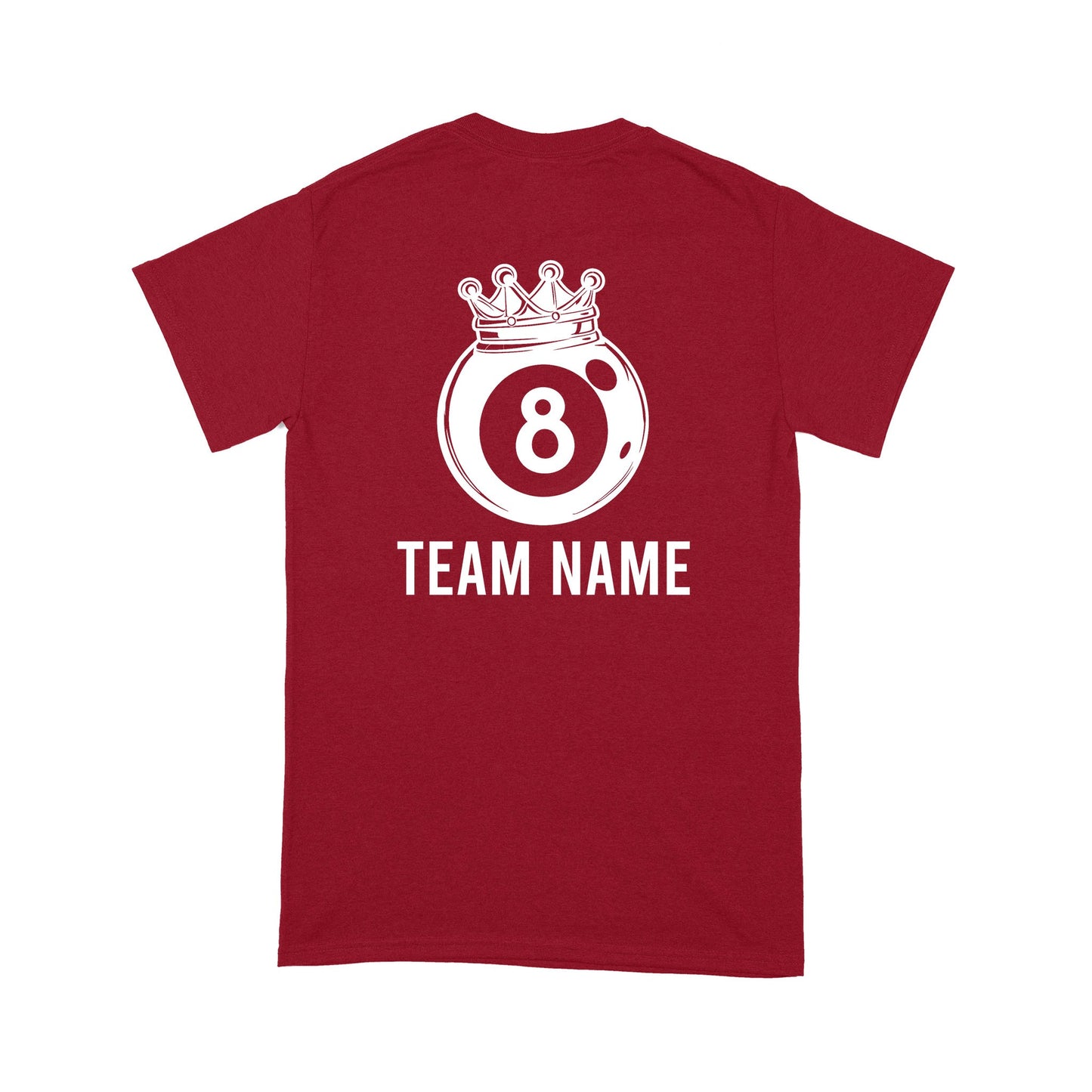 Funny 8 Ball Pool Crown Billiard T-Shirt Custom Billiard Team Shirt, 8 Ball T Shirts For Pool Player TDM3894