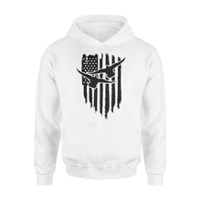Load image into Gallery viewer, Duck Hunting American Flag Clothes, Shirt for Hunting NQS121- Standard Hoodie