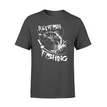 Load image into Gallery viewer, Redfish fishing fly fishing - Standard T-shirt