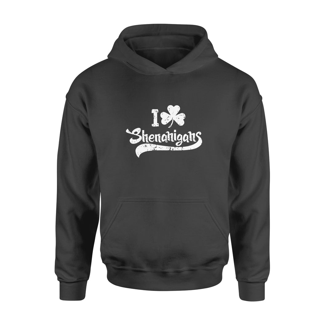 Clover Shenanigans Funny Irish Clover St Saint Patricks Day - Standard Hoodie