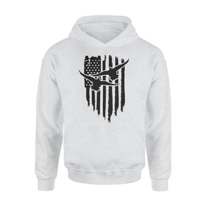 Duck Hunting American Flag Clothes, Shirt for Hunting NQS121- Standard Hoodie