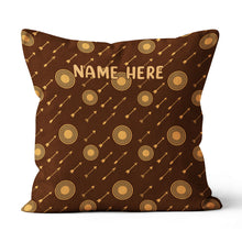 Load image into Gallery viewer, Personalized Archery Arrows Pattern Pillow Best Custom Pillow For Archer TDM0870