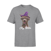 Load image into Gallery viewer, My dog is my witch - custom image for Halloween personalized gift - Standard T-shirt