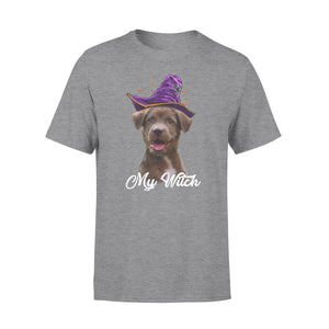 My dog is my witch - custom image for Halloween personalized gift - Standard T-shirt