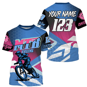 Personalized MTB jersey kid youth adult mountain bike shirt UPF30+ enduro gear men cycling clothes| SLC114